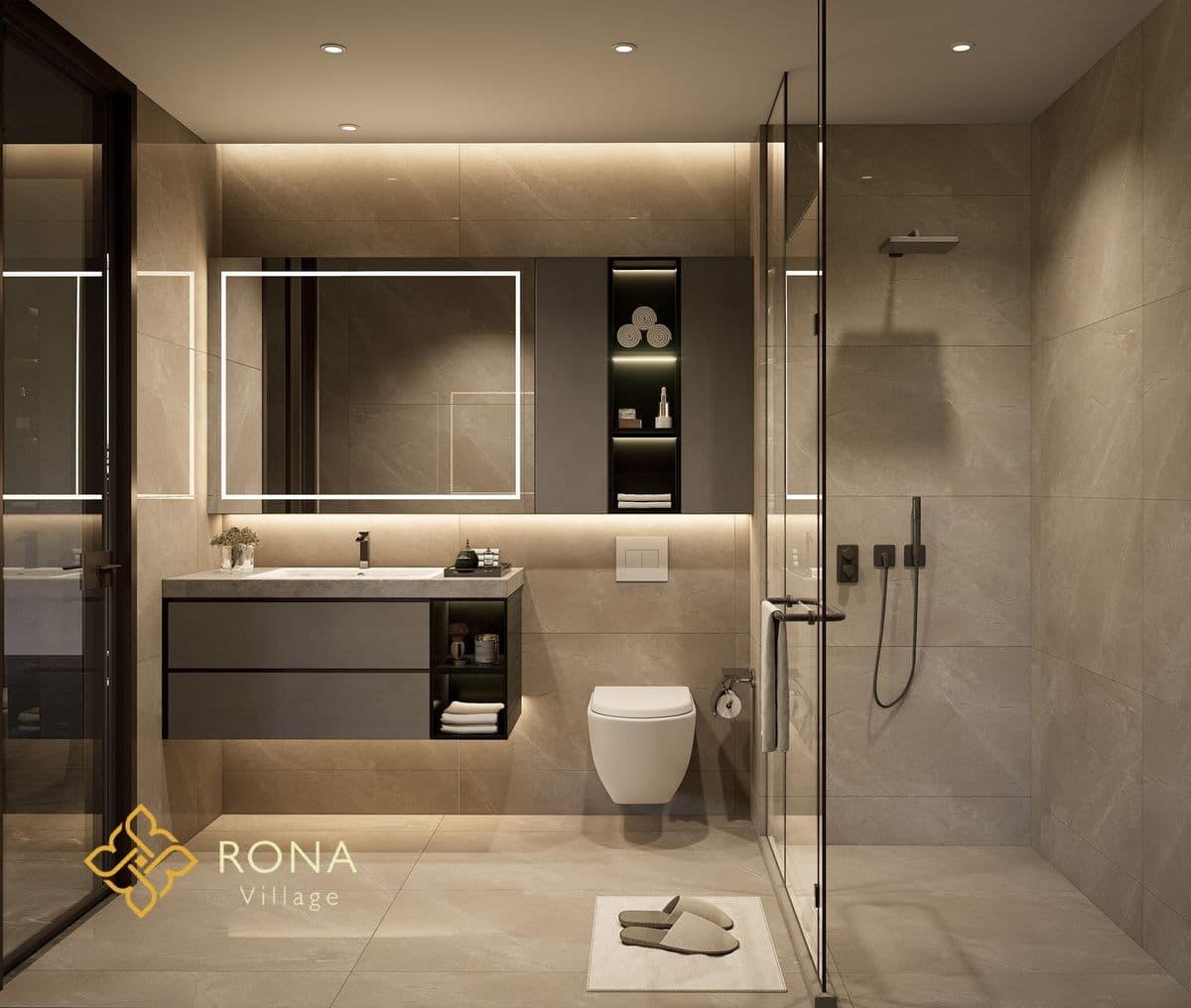 Modern bathroom interior