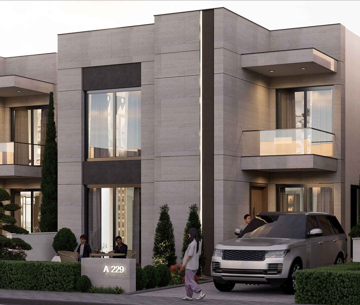 Modern villa, Type A